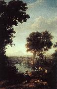 Claude Lorrain Landscape with the Finding of Moses France oil painting artist